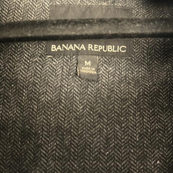 Banana republic Worn mens medium blue rain  trench coat - Picture 2 of 3